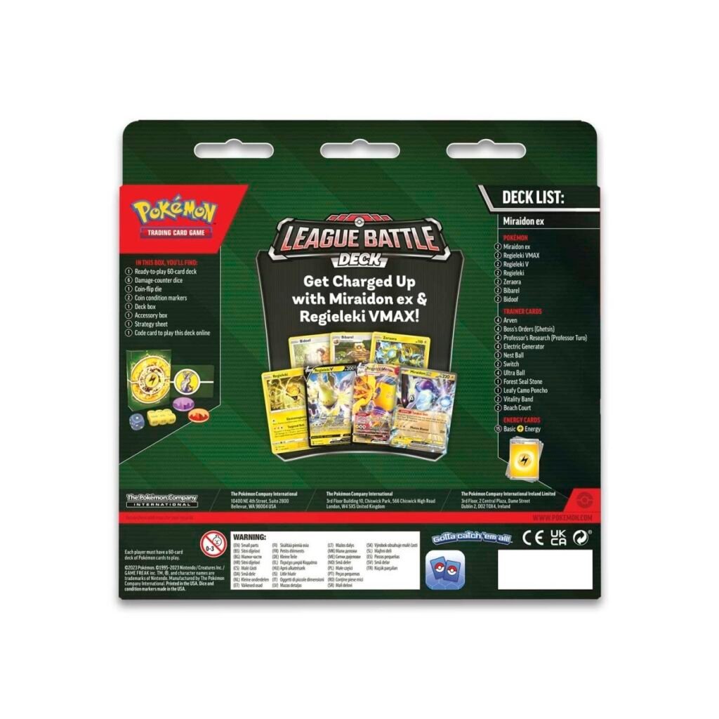 Pokémon Miraidon ex League Battle Deck | 60-Card Lightning Deck