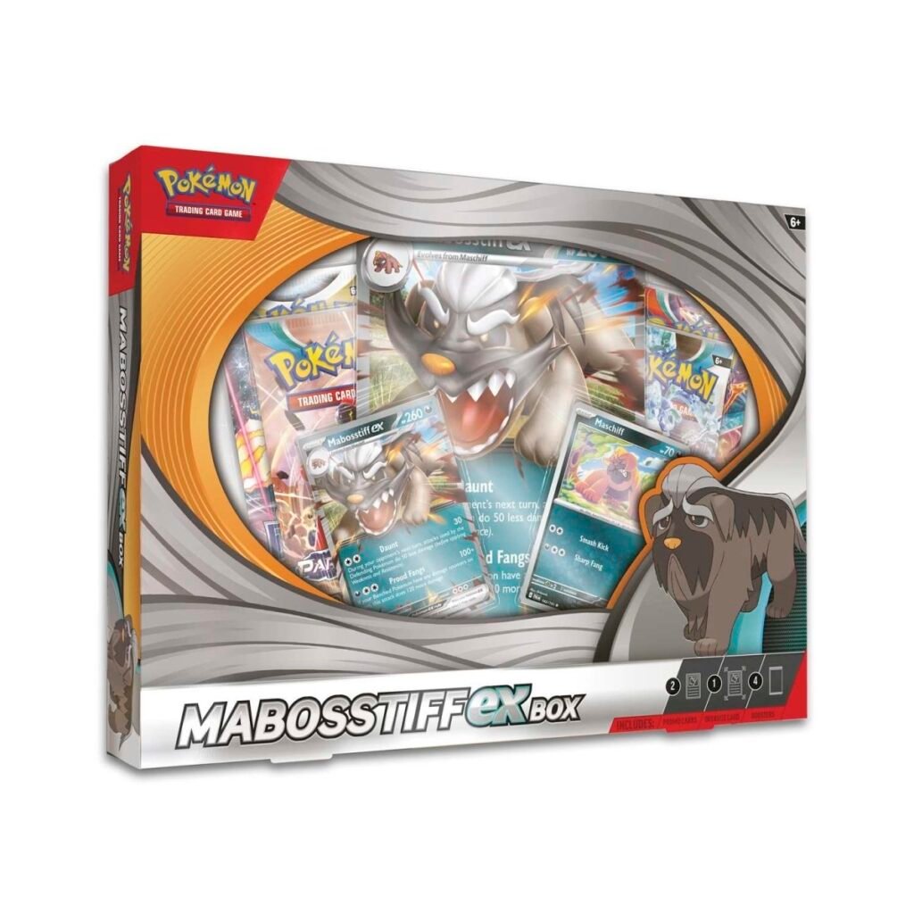 Pokémon Mabosstiff EX Box | Foil Cards, Boosters & Oversize Promo Set