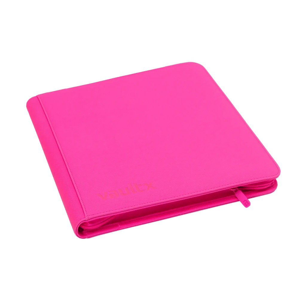 Vault X - 12-Pocket Exo-Tec® Zip Binder - Neon Pink